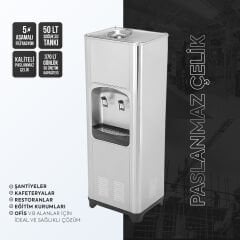 50 Litre Paslanmaz Sanayi Tipi Endüstriyel Aritmalı Sebil