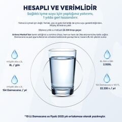 Sıcak ve Soğuk Üstten Basmalı 2 Musluklu Hazneli Arıtmalı Sebil