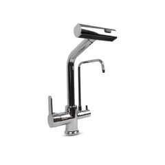 Su Arıtma Cihazı İçin 3 Yollu Spiralli Krom Musluk