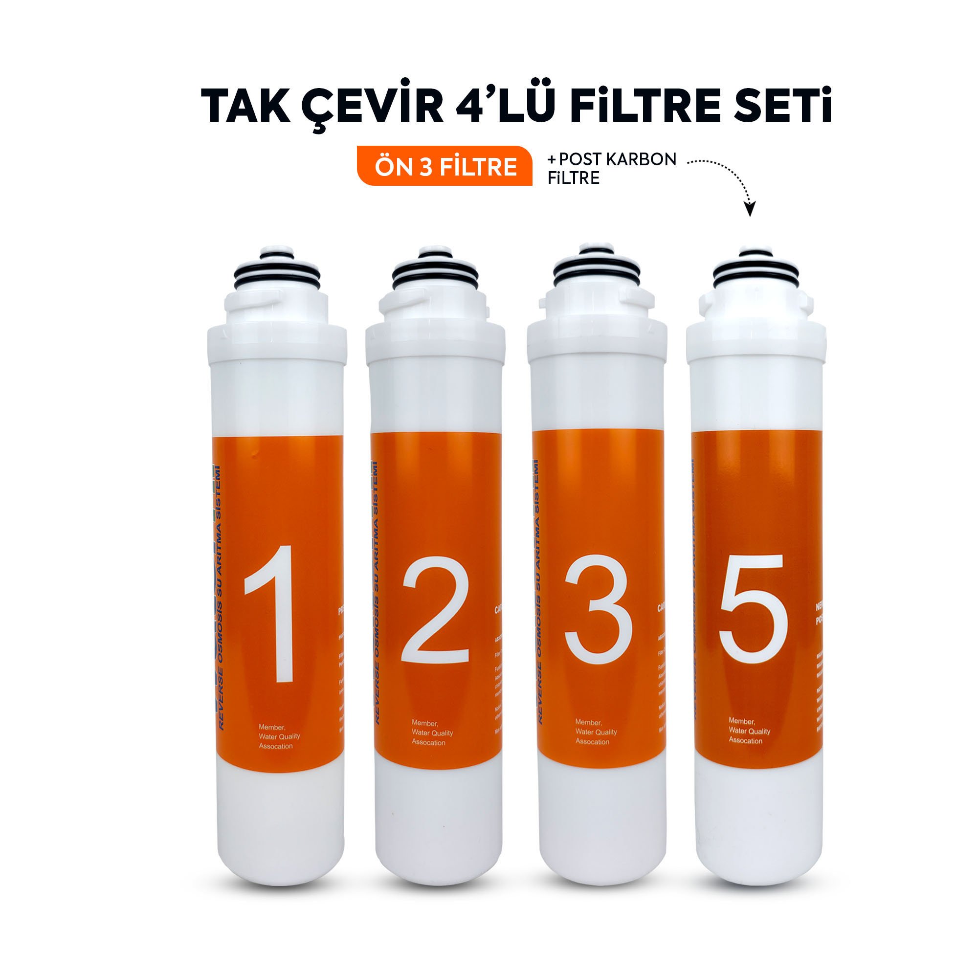 Tak Çevir 4'lü Filtre Seti