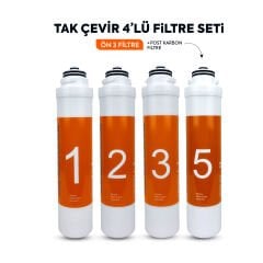 Tak Çevir 4'lü Filtre Seti