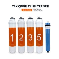 Tak Çevir 5'li Filtre Seti